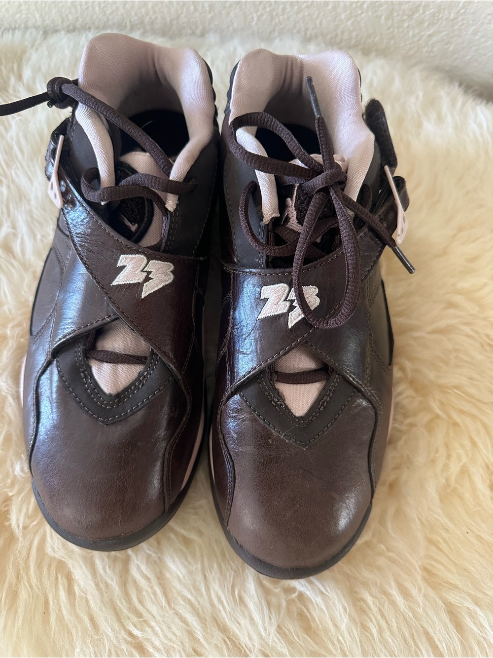 Women Air Jordan 8 Retro Low 'Dark Cinder'.